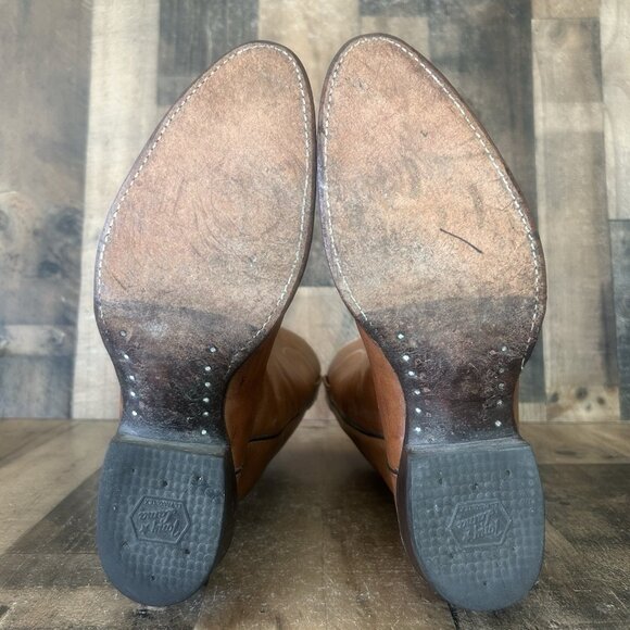 Tony Lama Vintage Gold Label Western Cowboy Boots Mens 10.5 E - Picture 3 of 12